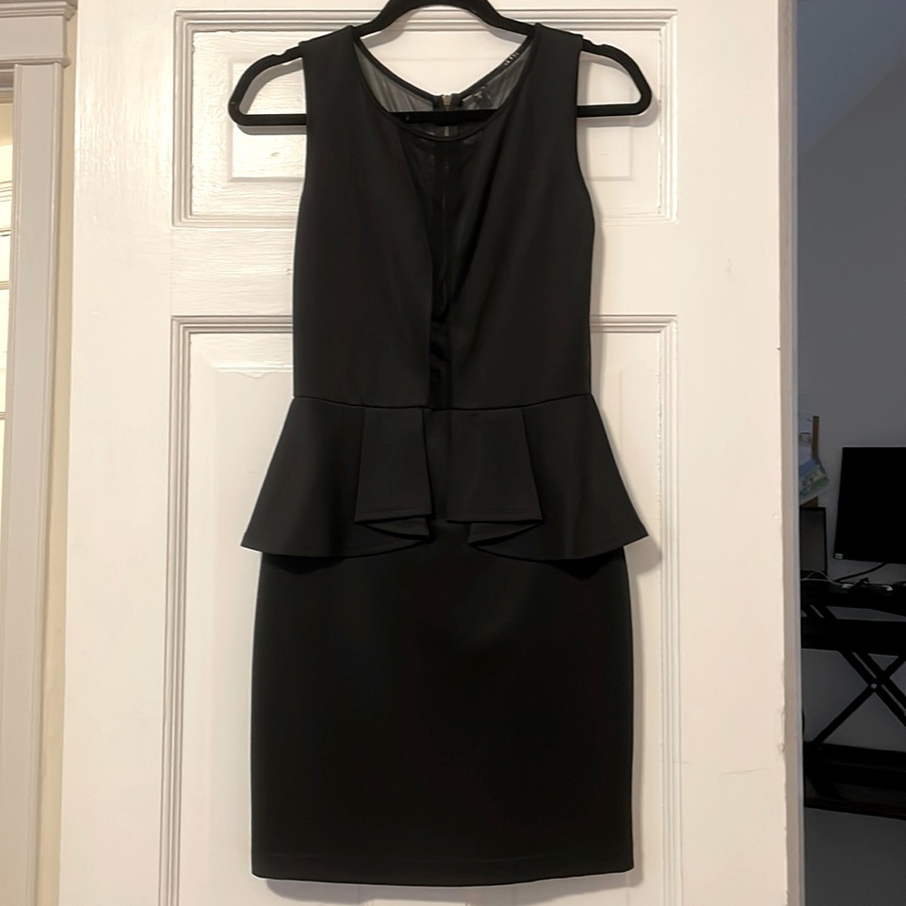 SEXY black dress with mesh back